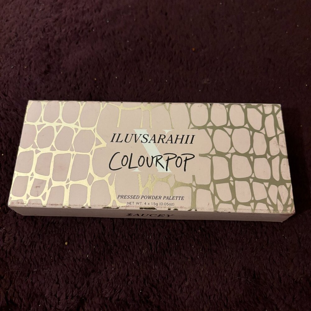 ColourPop:‎ Iluvsarahii $aucey Pressed Powder Quad
